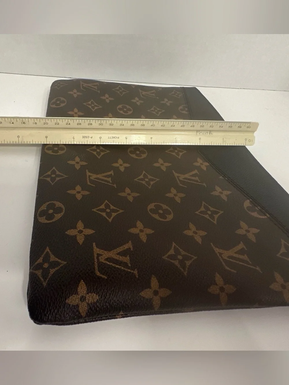 Louis Vuitton Monogram Canvas Cosmetic/Daily  Pouch with Black Trim